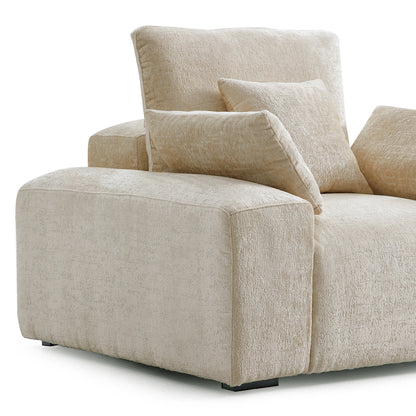 The Empress Beige Armchair-Beige