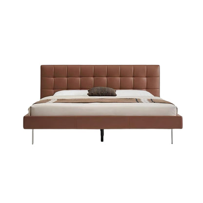 Mocha Slice Leather Bed-Brown