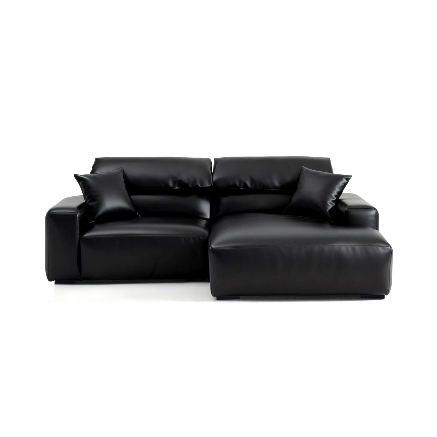 Chestnut Brown Leather Sectional