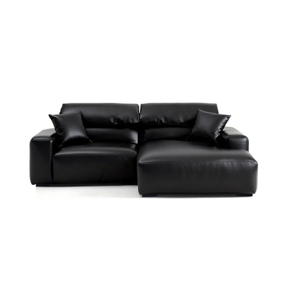 Chestnut Brown Leather Sectional