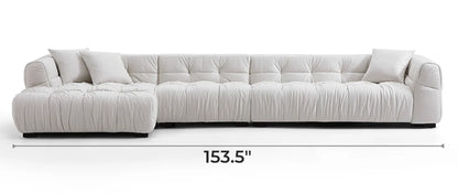 Boba Cream Leathaire Sectional Set