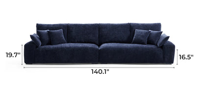 The Empress Navy Blue Sofa Set