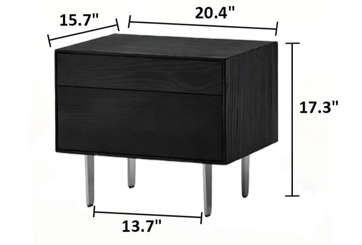 Timber Trio Wood Nightstand