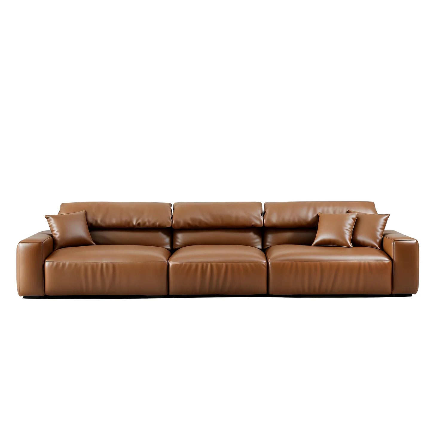 Chestnut Brown Leather Sofa