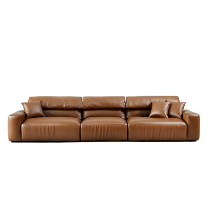 Chestnut Brown Leather Sofa