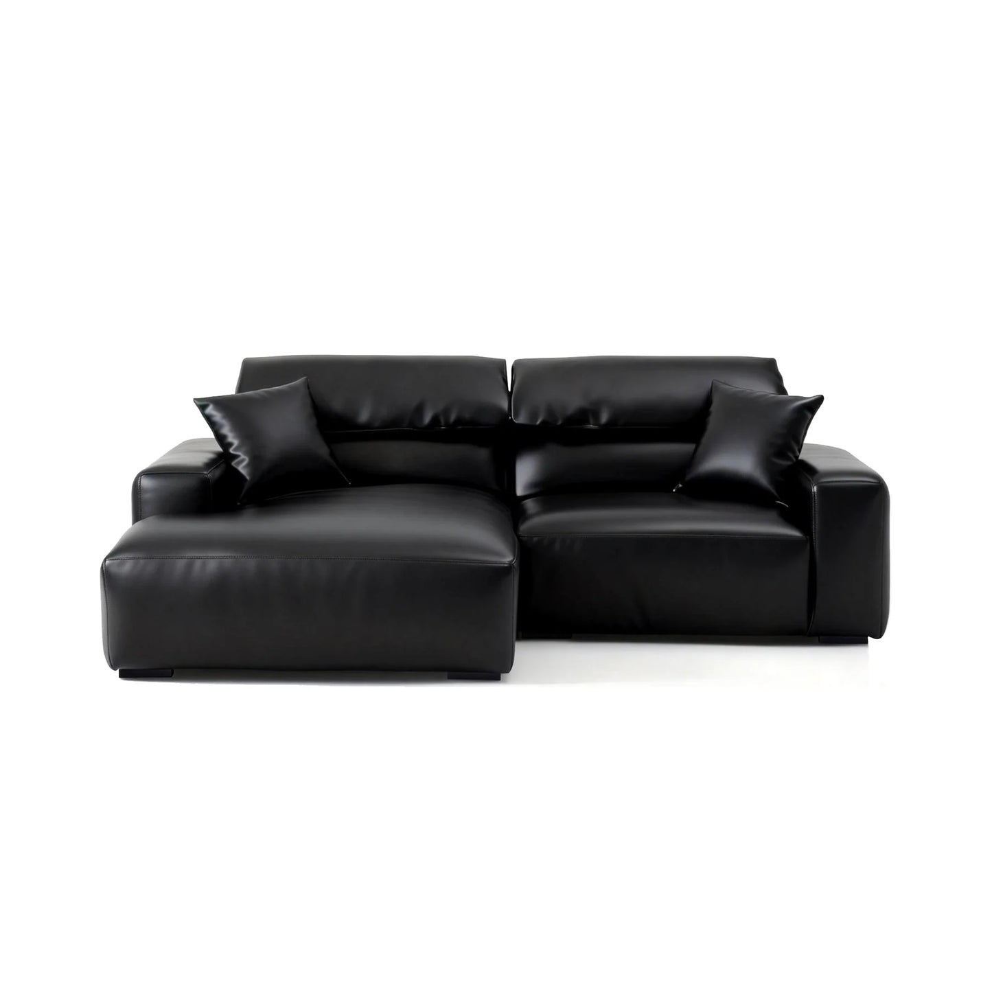 Chestnut Brown Leather Sectional