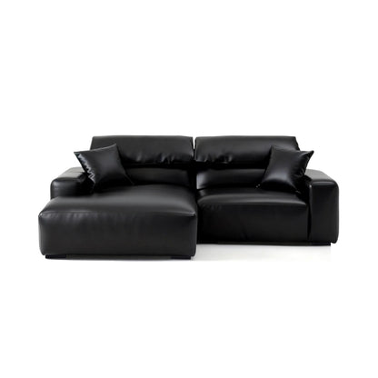 Chestnut Brown Leather Sectional