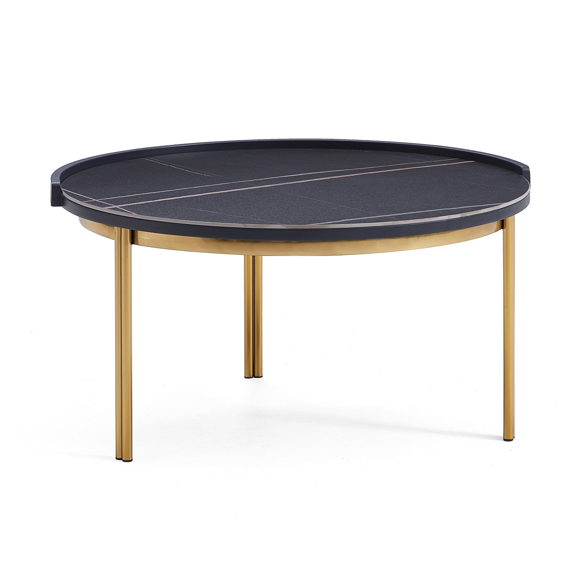 Noble Gilded Coffee Table Set-30.3″ & 25.6″