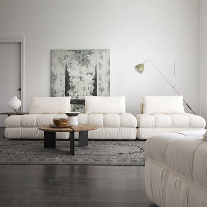 Block Modular White Sectional-White