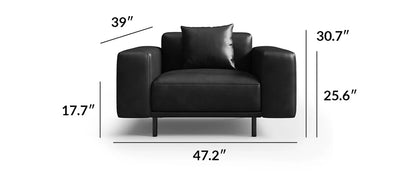 Noble Leather Sofa Armchair