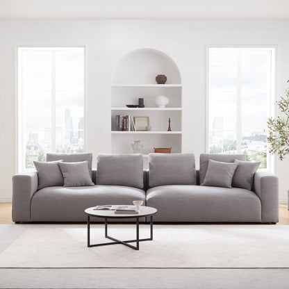 Nathan Modular Light Gray Polyester Fabric Sofa-Light Gray