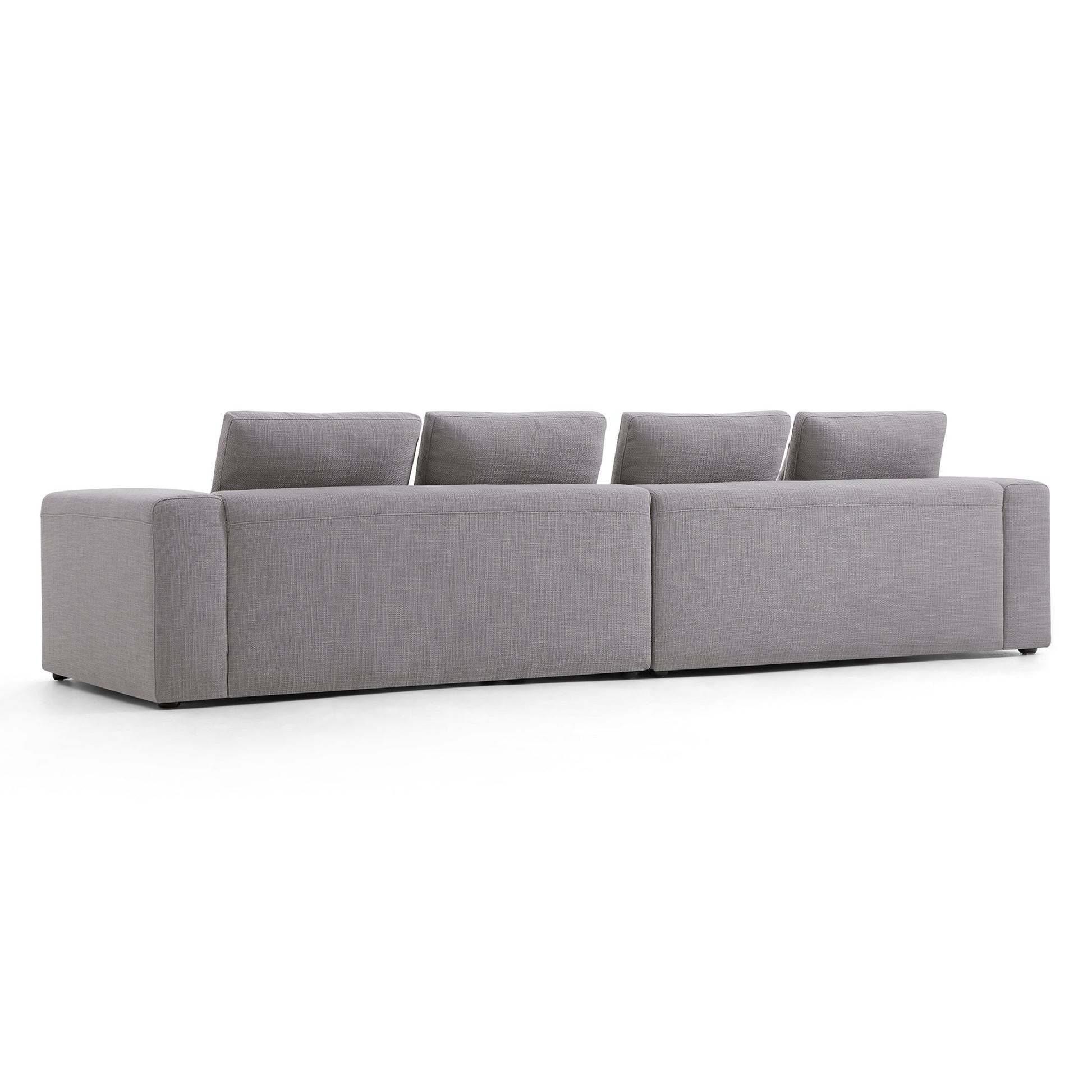 Nathan Modular Light Gray Polyester Fabric Sofa-Light Gray