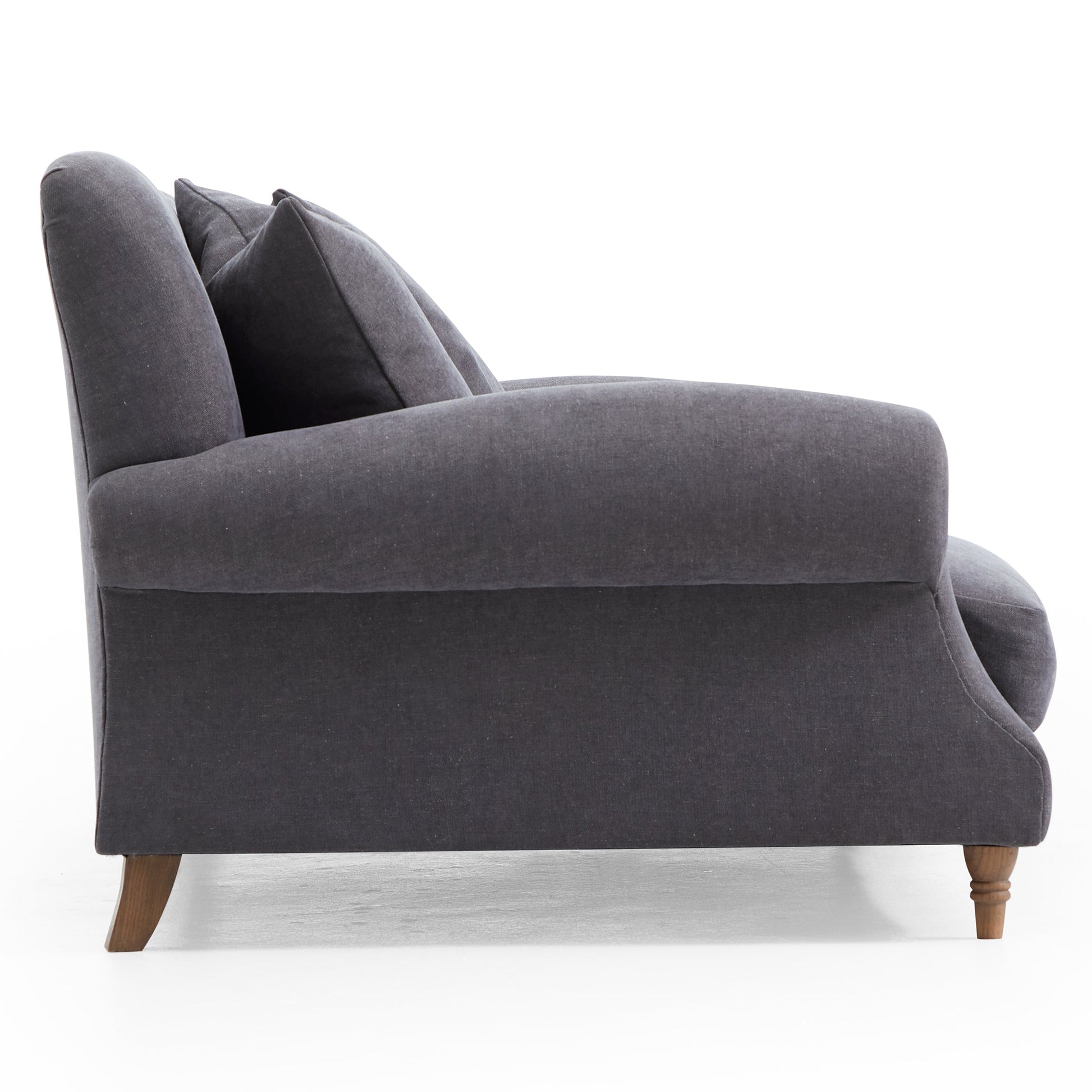 Isabelle Vintage Gray Fabric Sofa-Gray