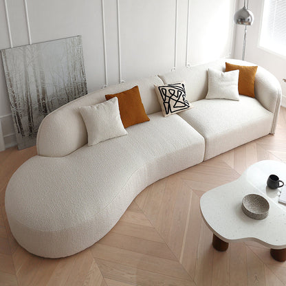 Crescent Bay Wabi Sabi Gray Sofa-White