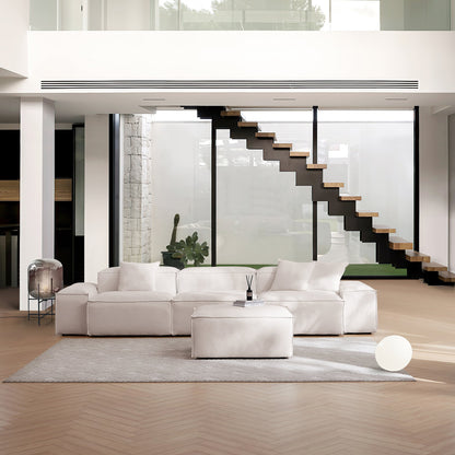 Freedom Modular White Sofa-Khaki