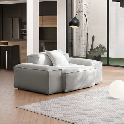 Freedom Modular White Accent Armchair-Gray
