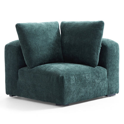 The Empress Green Corner Sectional-Green