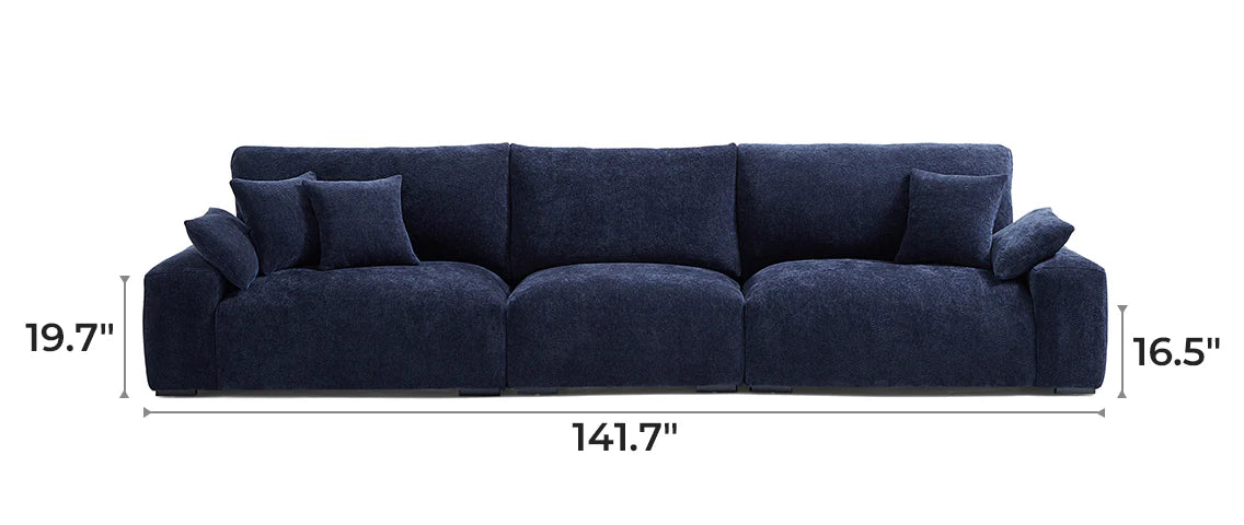 The Empress Navy Blue Sofa Set