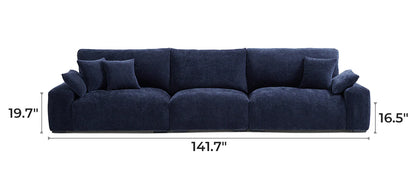 The Empress Navy Blue Sofa Set
