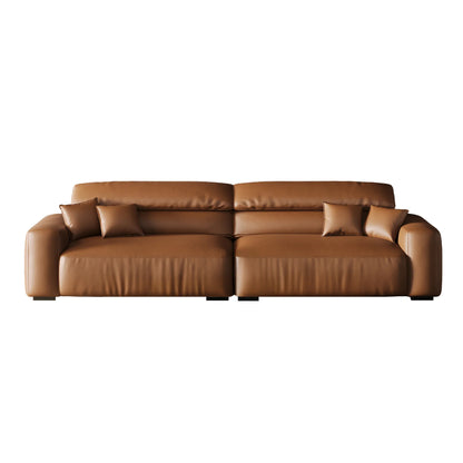Chestnut Brown Leather Sofa
