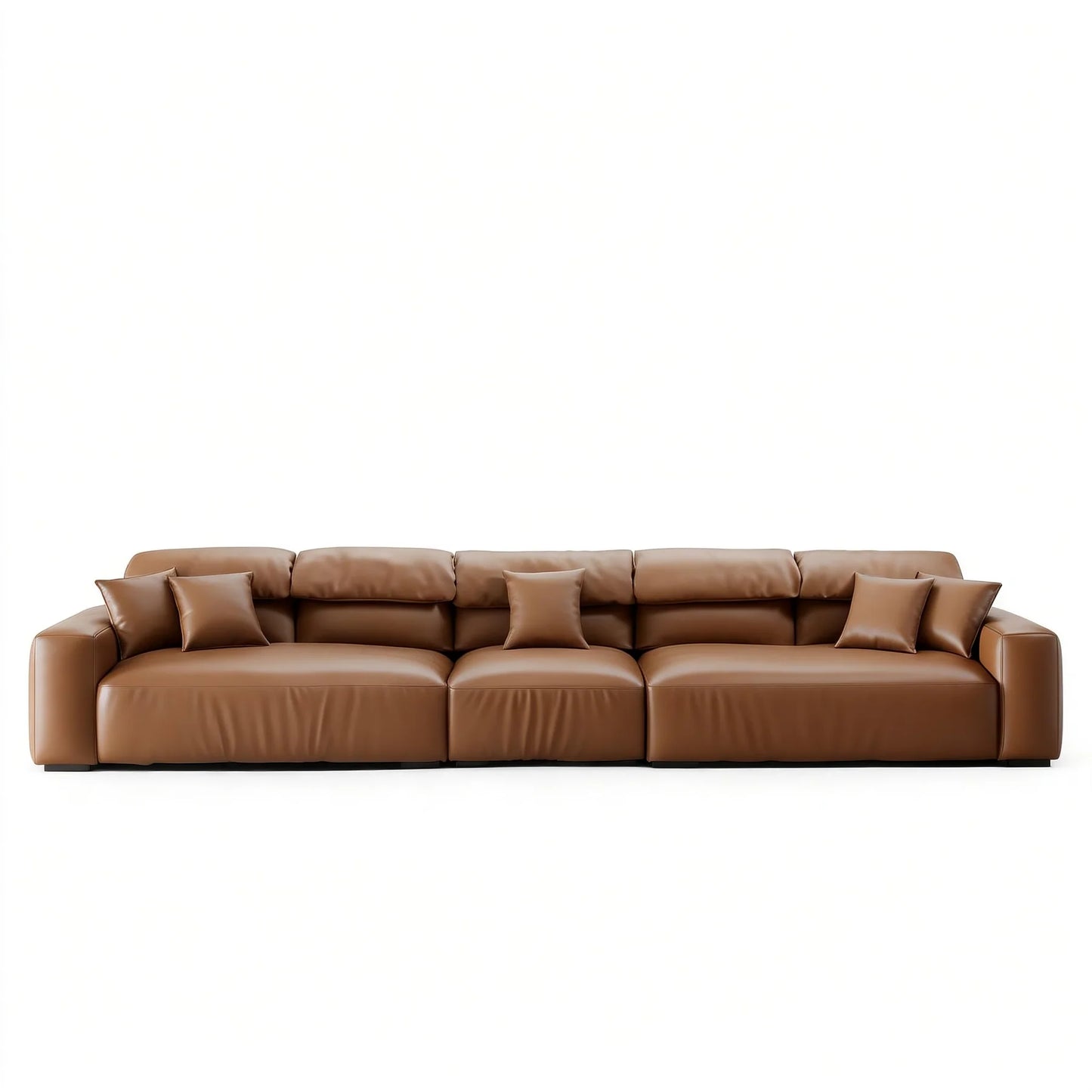 Chestnut Brown Leather Sofa