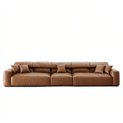 Chestnut Brown Leather Sofa