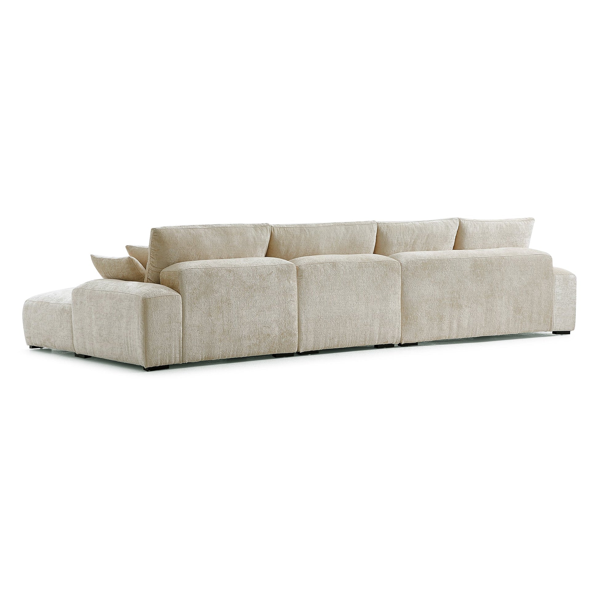 The Empress Camel Sectional-Beige