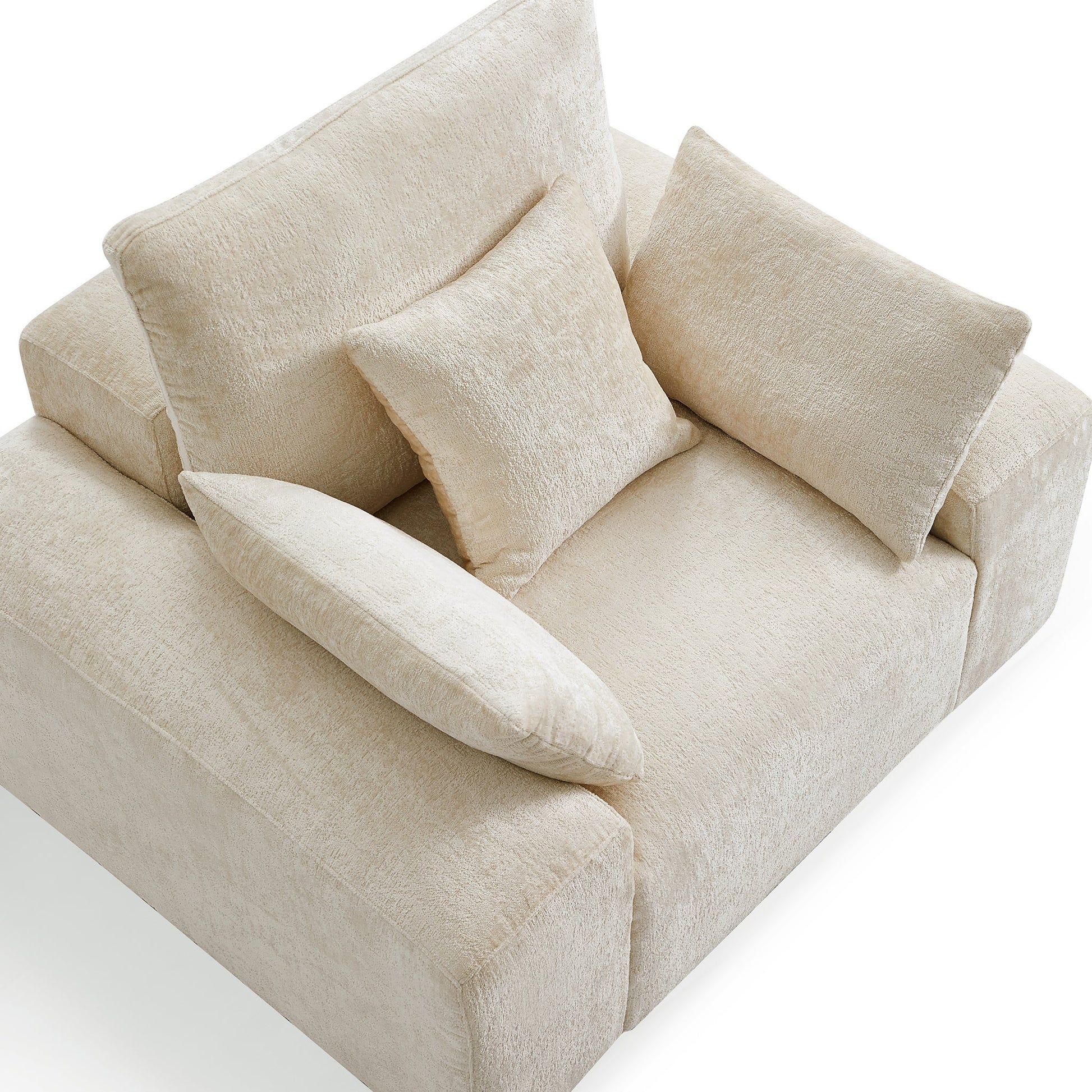 The Empress Camel Armchair-Beige