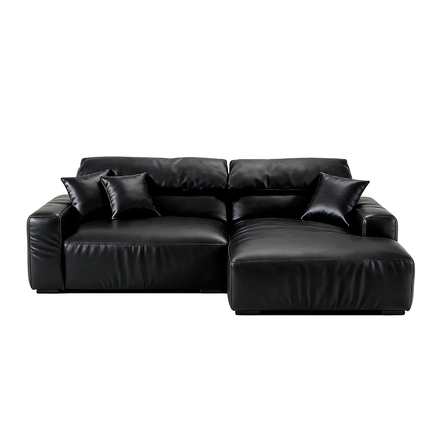 Chestnut Brown Leather Sectional