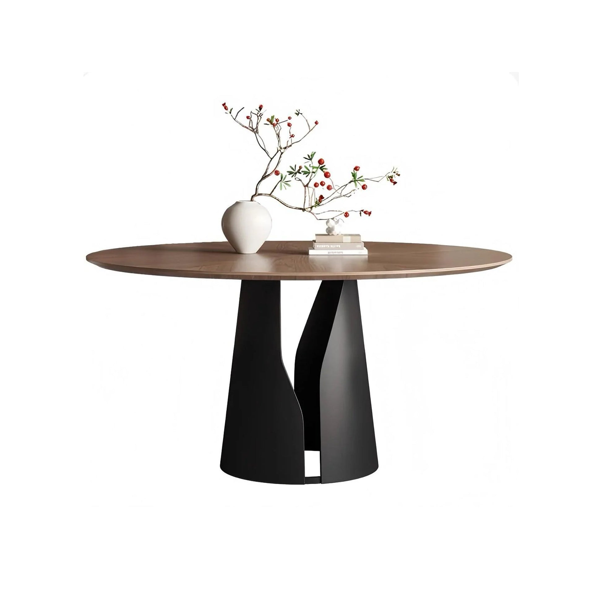 Lunaro Wood Steel Dining Table