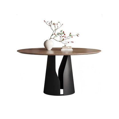 Lunaro Wood Steel Dining Table