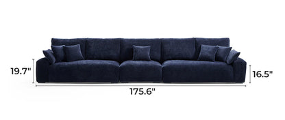 The Empress Navy Blue Sofa Set