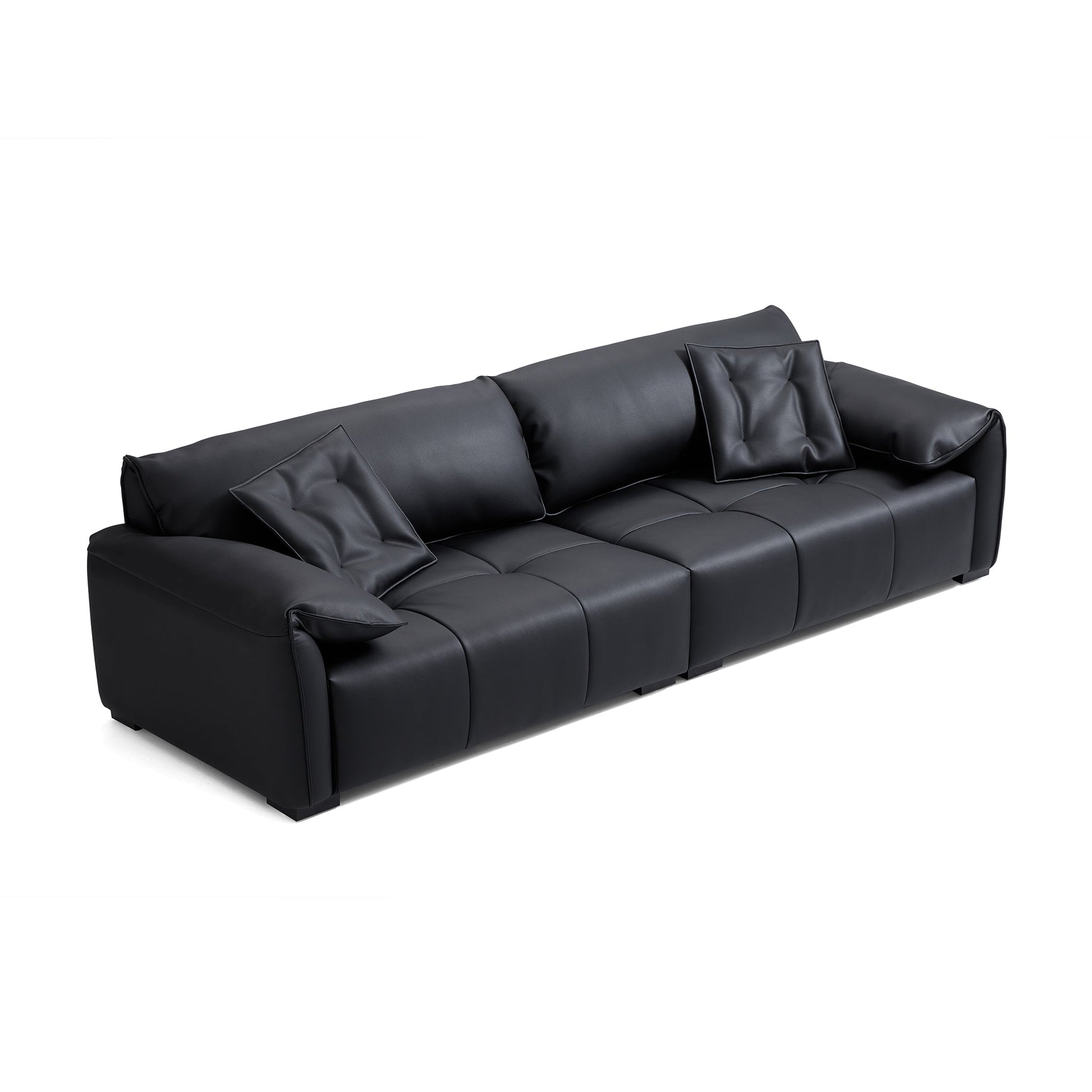 Anorea Contemporary Minimalist Sofa-Black