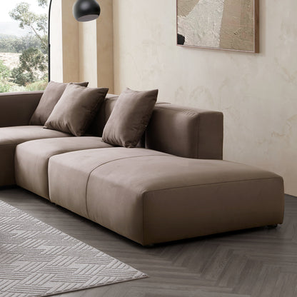 Geometry Minimalist Sectional-Brown