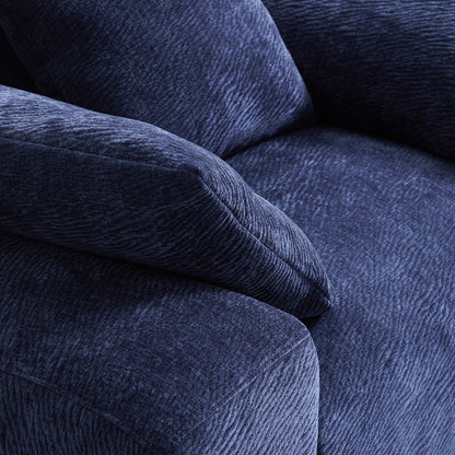 The Empress Navy Blue U Shaped Sectional-Navy Blue
