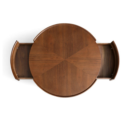 Caleb Round Coffee Table-35.4″