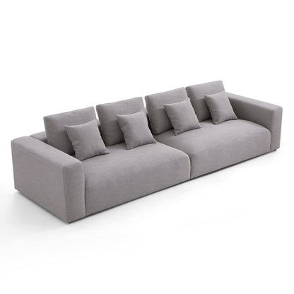 Nathan Modular Light Gray Polyester Fabric Sofa-Light Gray