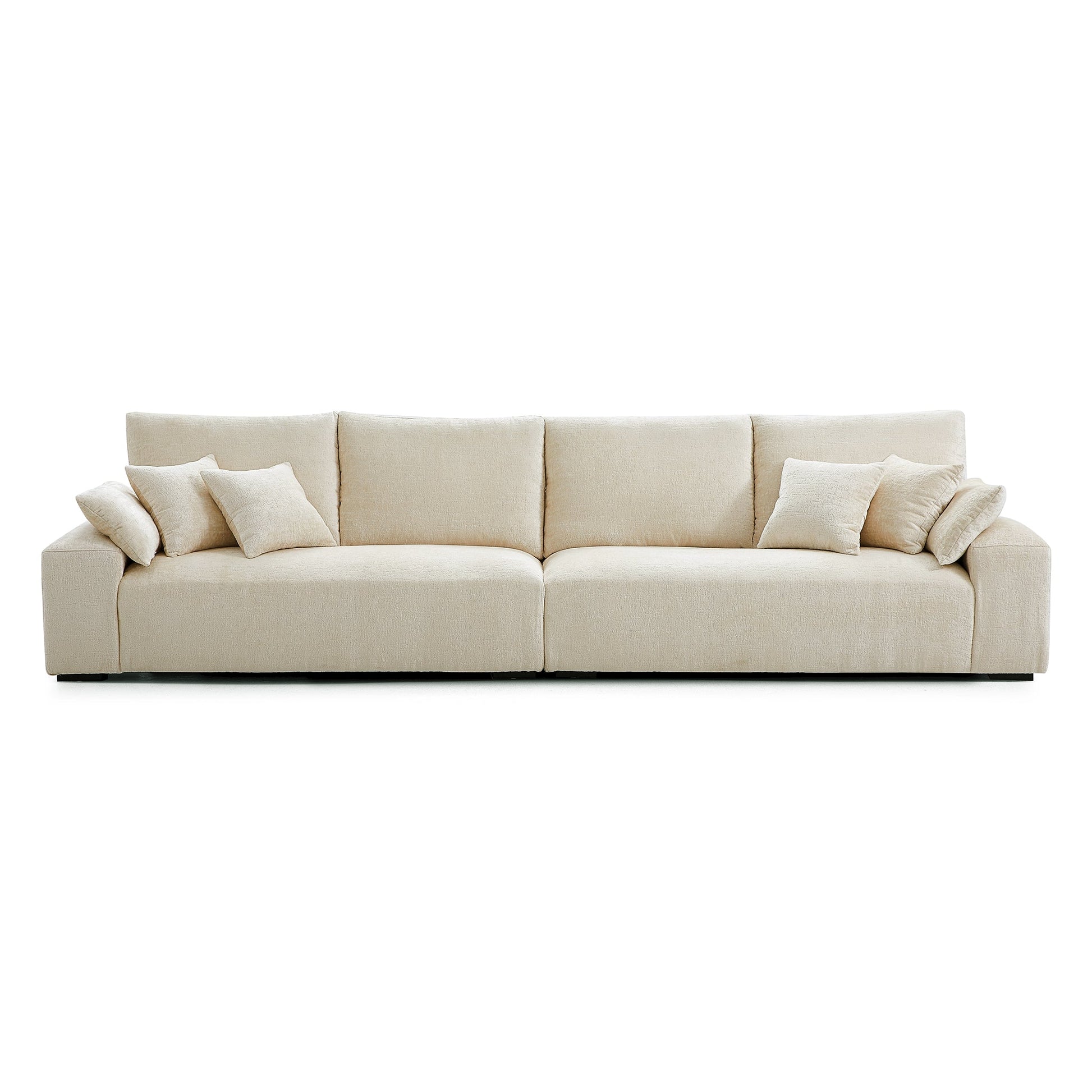 The Empress Yellow Sofa Set-Beige-140.1"