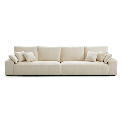 The Empress Yellow Sofa Set-Beige-140.1"