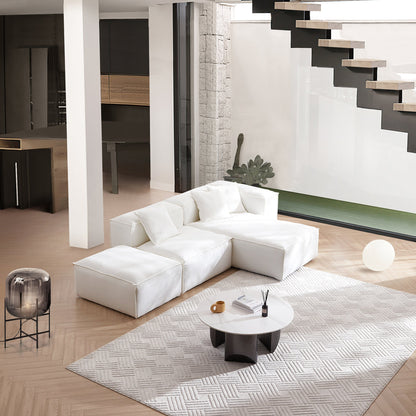 Freedom Modular Khaki Sectional Sofa-White