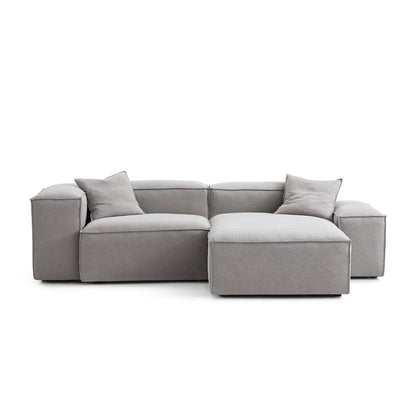 Freedom Modular Sectional Sofa-New Gray-106.3"-Low & High