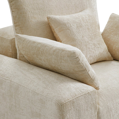 The Empress Beige Armchair-Beige