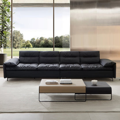Duet coffee table set-39.4″ & 31.5″-Khaki & Black