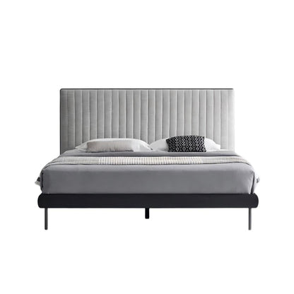 Muffin Edge Fabric Bed-Black