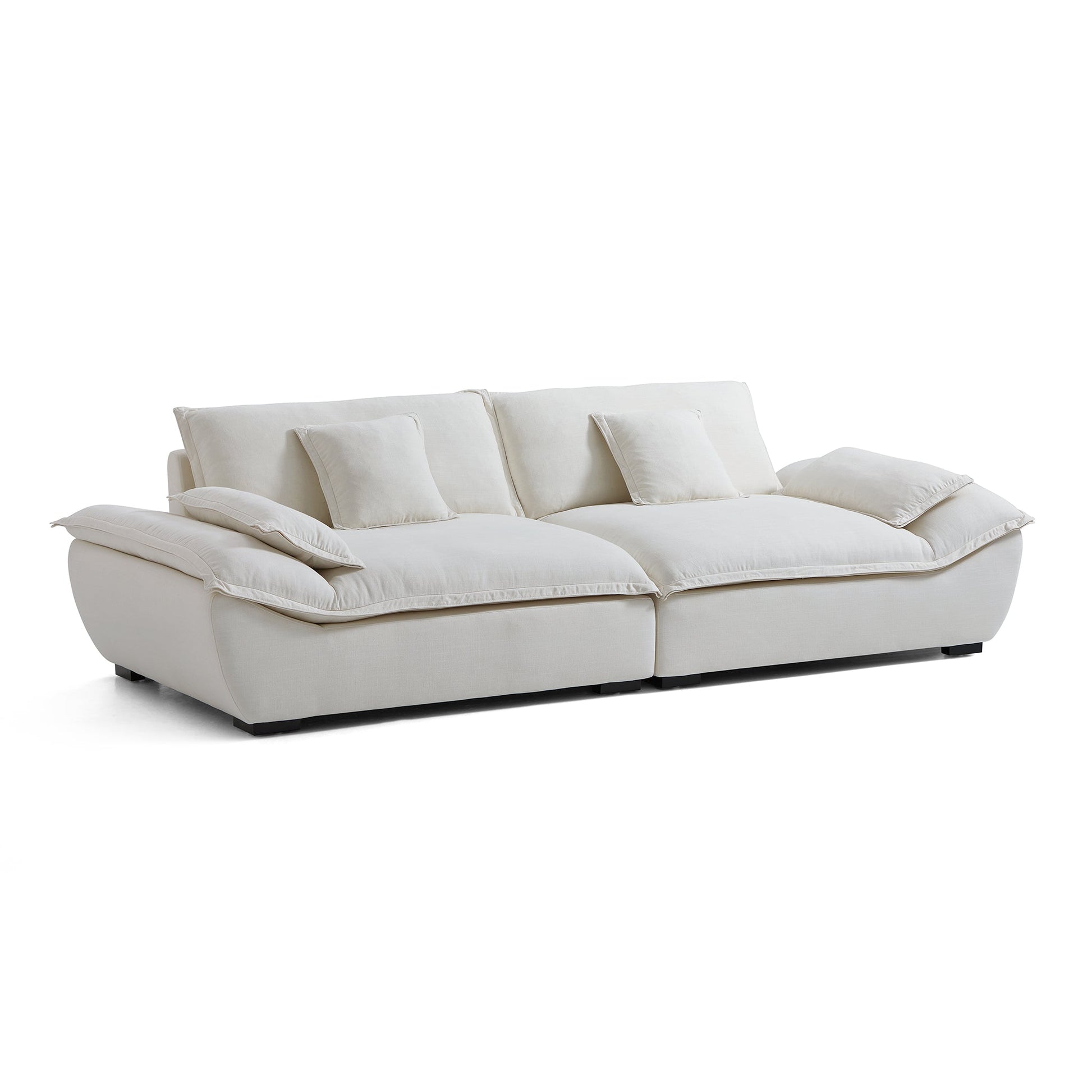 Casper Sailboat Fabric Sofa-Beige