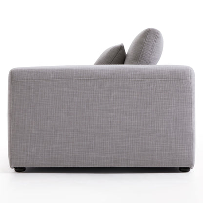 Nathan Modular Light Gray Polyester Fabric Sofa-Light Gray