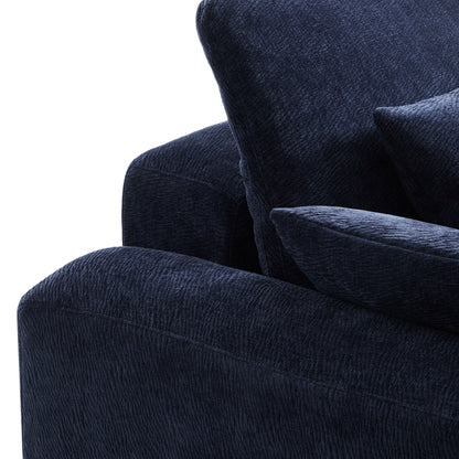 The Empress Navy Blue Armchair-Navy Blue