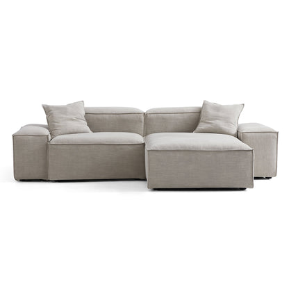 Freedom Modular New Gray Sectional Sofa-Sand-106.3"-Low