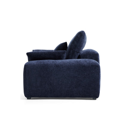 The Empress Navy Blue Armchair-Navy Blue