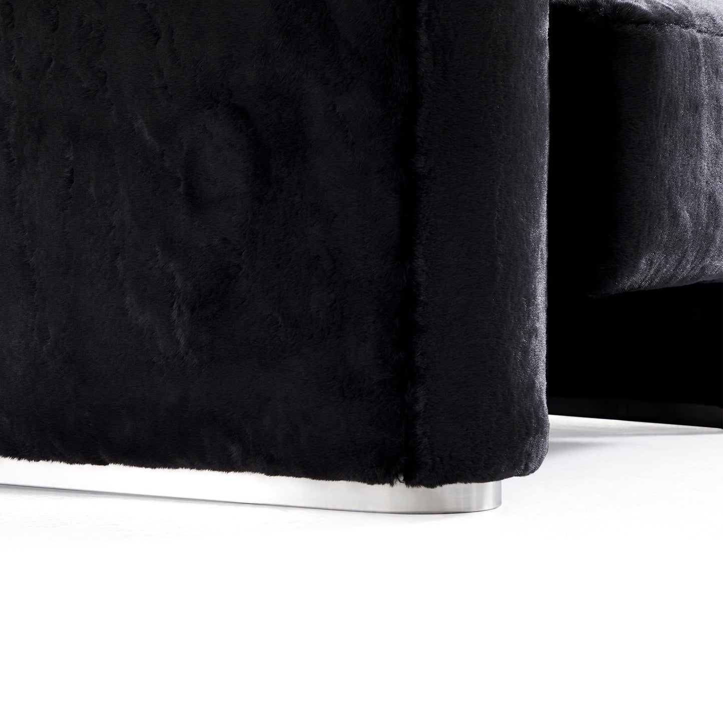 Obsidian Plush Accent Chair-Black